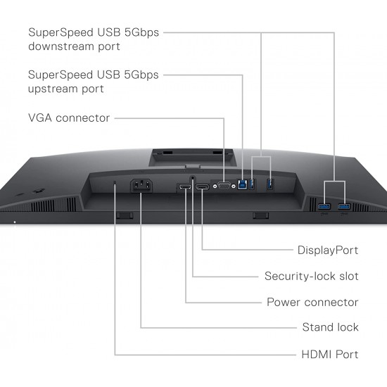 Dell Computer monitor P2422H IPS 210-AZYX-VPN-P2422H - Distributor Dell ...
